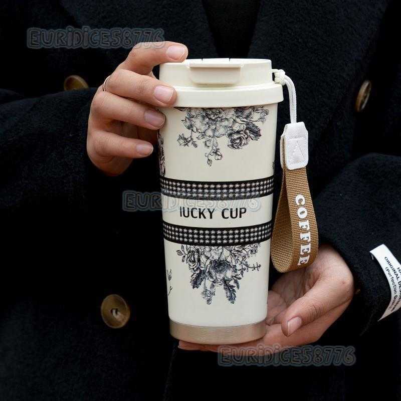 Double Drinking Insulated Cup for Women High Aesthetic Travel Cup with Straw 316 Coffee Cup for Men 2025 New Model Water Cup H250911
