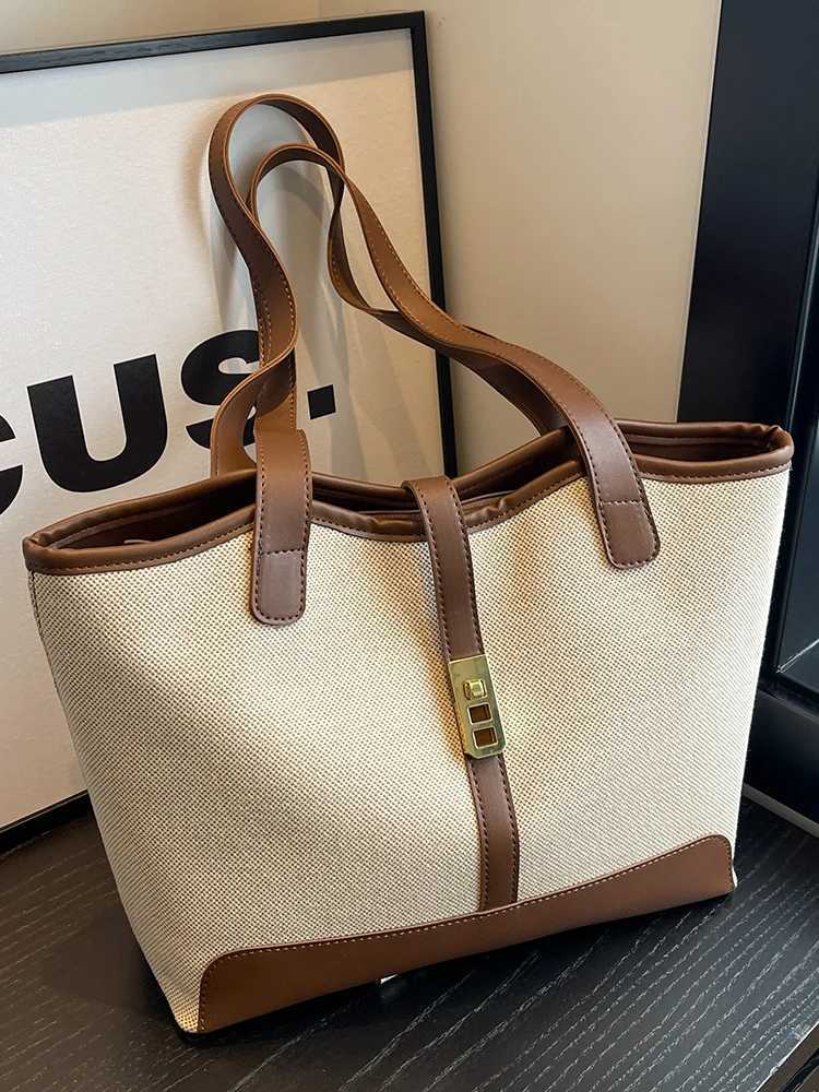Trendy Large Capaci Canvas Tote Bag 2025 New Sle Commuter Bag Versatile Student Class Single oulder Tote Bag Z250911
