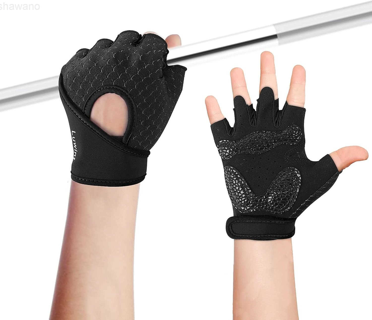 Kids Workout Gloves Ventilated Grip Exercise Gloves for Boys and Girls Weightlifting Hanging Gym Children 312 YearsW250911