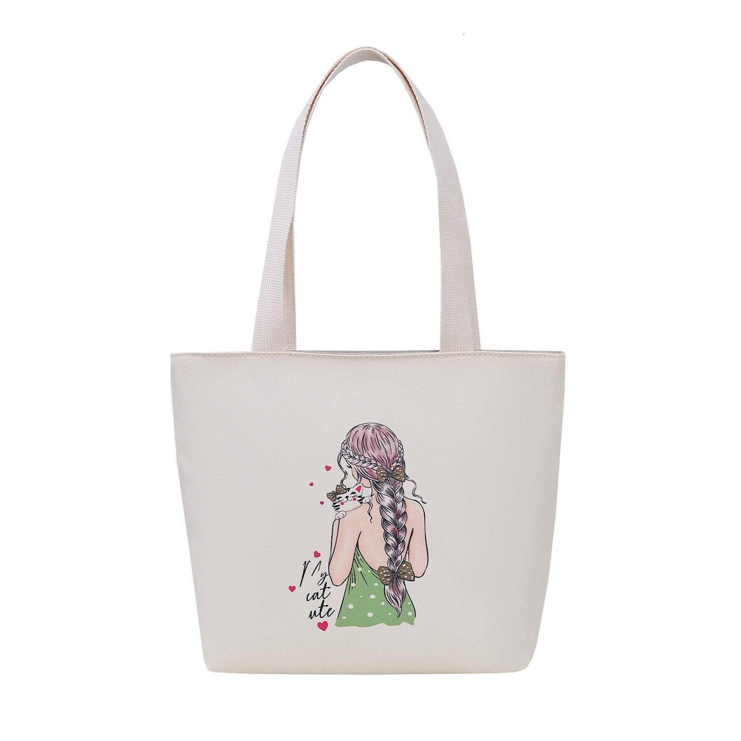 Canvas Bag For Women New Style College Student Class Bag Large Luxury Bag Designer Bag Free Shipping Capacity Tutoring Tote Bag Commuting Tote Bag