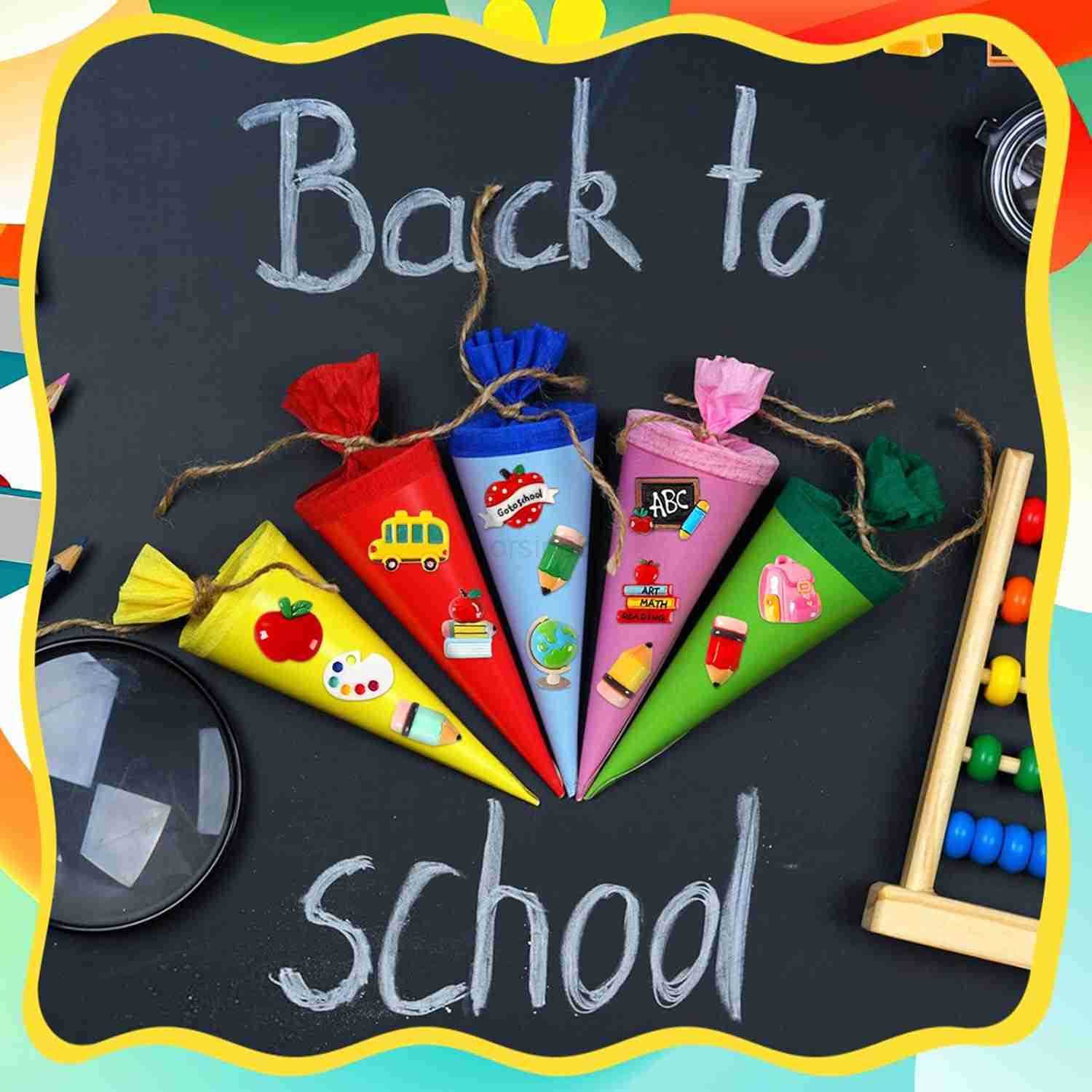 Back to School Resin Charms Pencil Book Blackboard Flatback Resin for DIY Crafts Cell Phone Case Photo Frame Hairpin Keychain Earrings Jewelry Making 