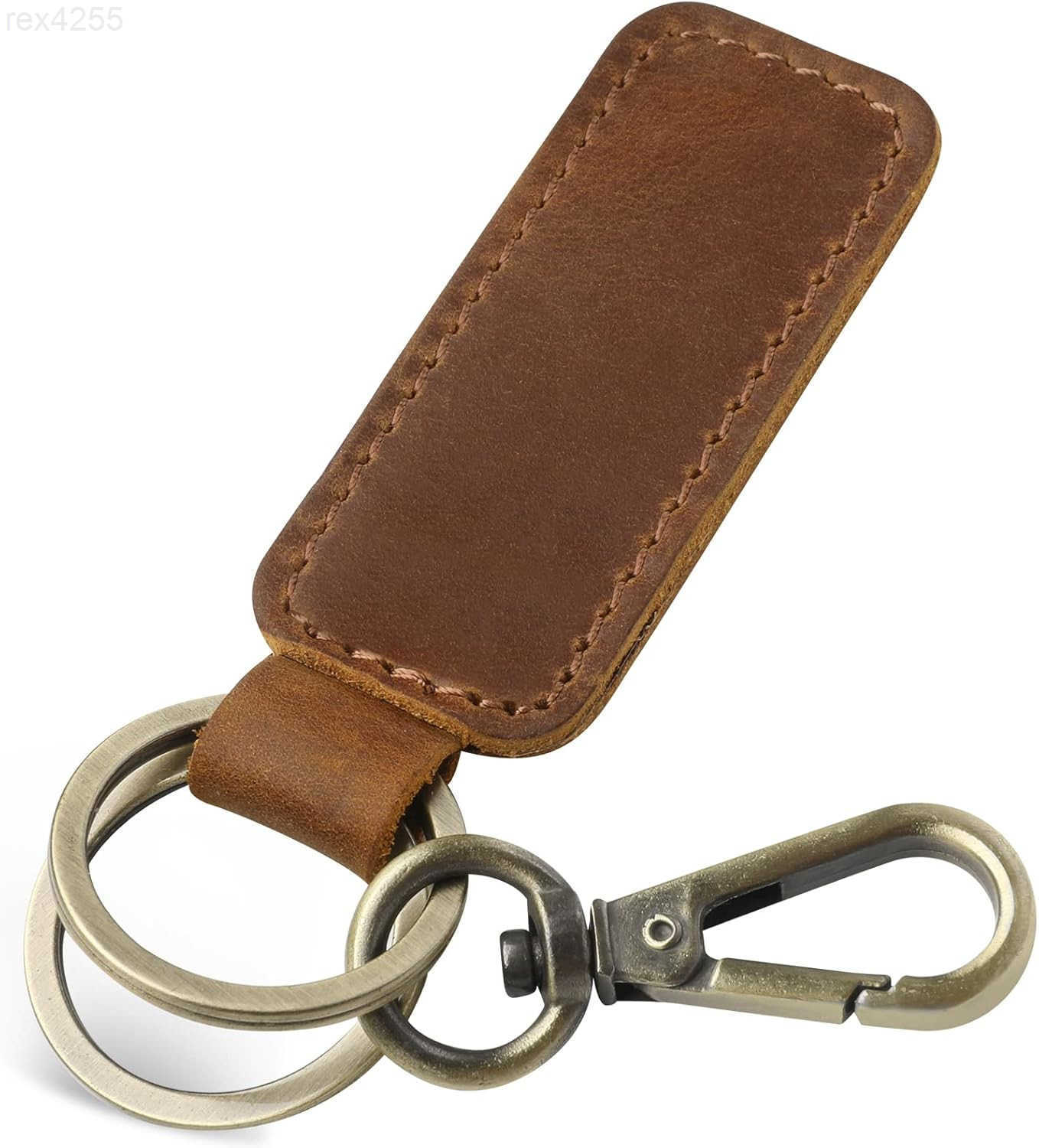 Genuine Leather Car Keychain Universal Key Fob Keychain Leather Key Chain Holder for Men and Women JC306W250911
