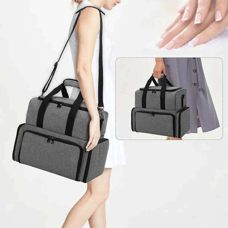 Polish Bag Storage Case Travel Carrying For Nail Art Accessories Holds Bags Portable Cosmetic Handbag Organizer