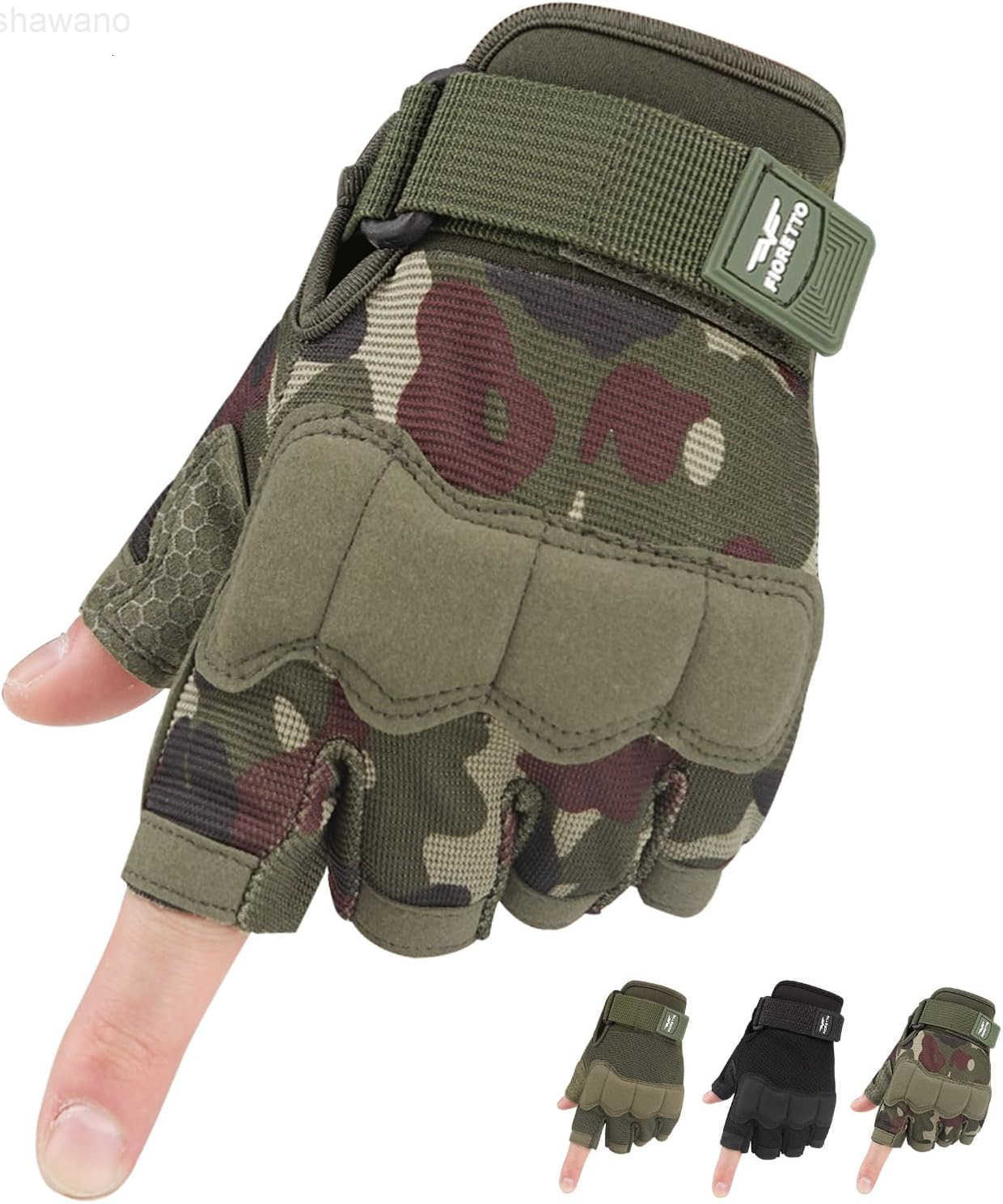 Fingerless Gloves Half Finger Gloves for Driving Cycling Shooting Hunting Motorcycle Climbing Outdoor Work 215801W250911