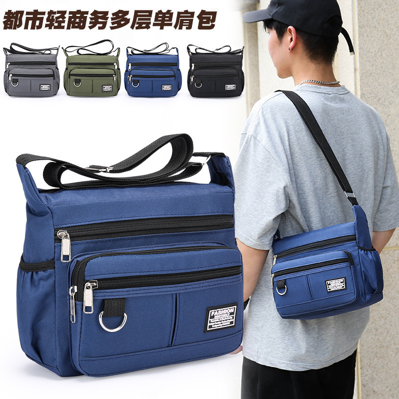 Free Shipping Large Capacity Horizontal Luxury Bag Multi Layer Zipper Designer Bag Men S Crossbody Bag Street Business Bag Outdoor Casual Portable Bac