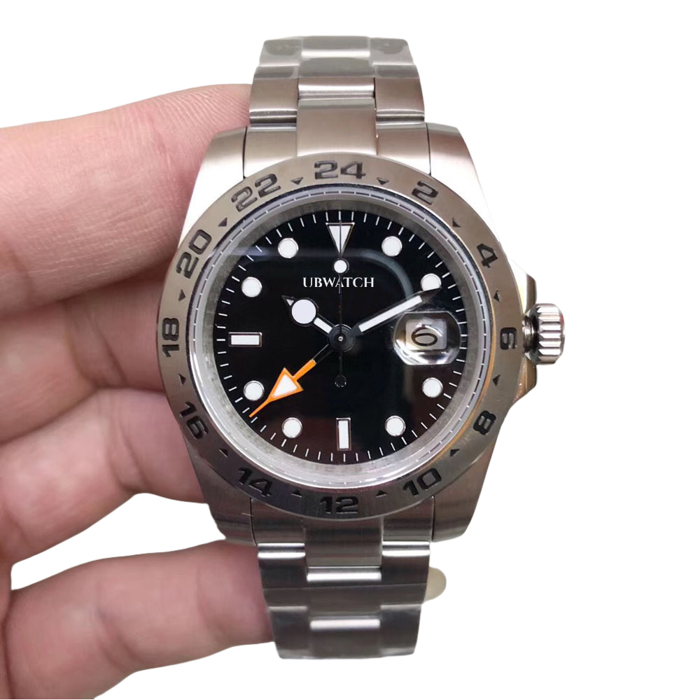U1 AUTOMATIC SAPPHIRE GLASS 42MM Mens Wristwatches Tough Durable Stainless Steel Round Hour Marker Watch ST9 226570 Explorer Polar