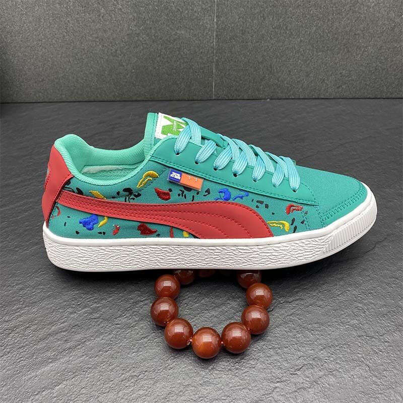 2025 Spring New Canvas Korean Style Casual Sports Versatile Single Mesh Breathable Comfortable Trendy Men's Shoes Odor-resistant