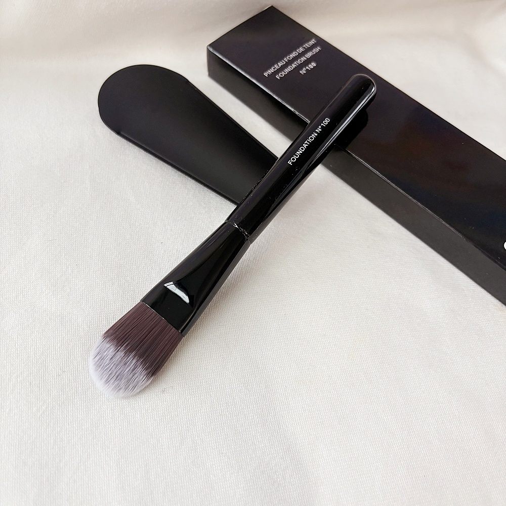 Luxury No 100 Black Professional Classic Tapered Cream Liquid Foundation Makeup Brush Free shipping