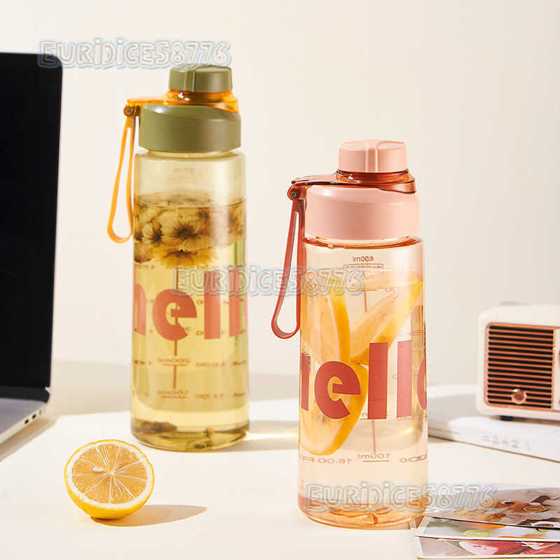 Minimalist Summer Water Cup Space Cup with Strap Antidrop Sports Travel Cup Simple Water Bottle Handy Cup H250911