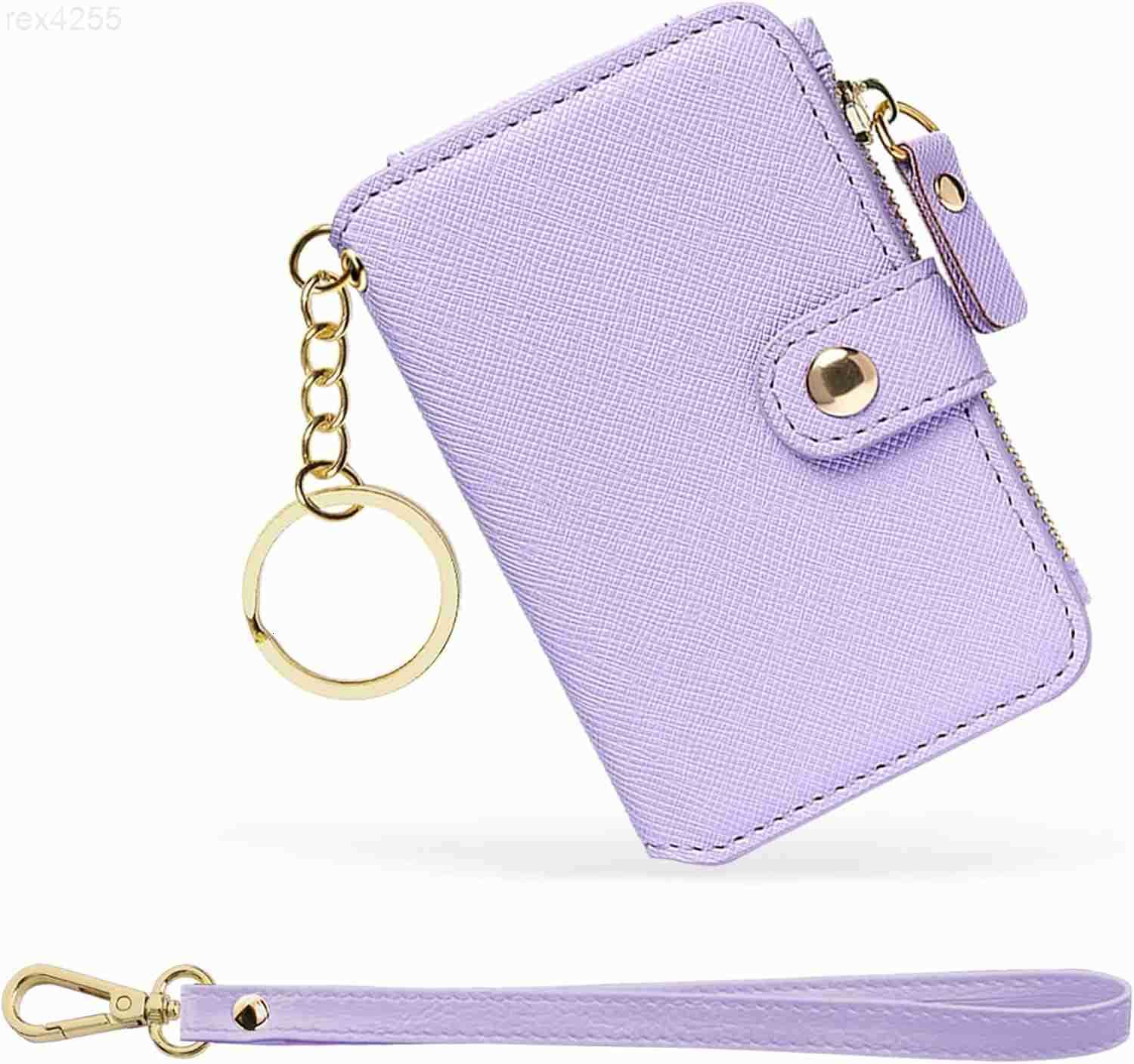 Wristlet Keychain Wallet Key ring Bracelet with Wrist Wallet for Women with Key Holder Gift Box LavenderW250911