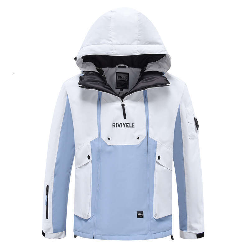 New Outdoor Winter Men's Women's Windproof, Waterproof, Warm Breathable Single And Double Board Plus Cotton Ski Suit