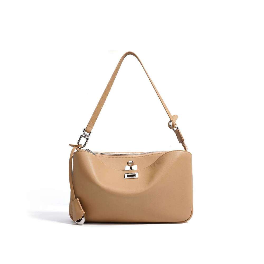 Women's Handbag 2025 New Light Classic Genuine Leather Shoulder Unique Top Handle Bag Stylish Versatile Lock Closure 250805 250805
