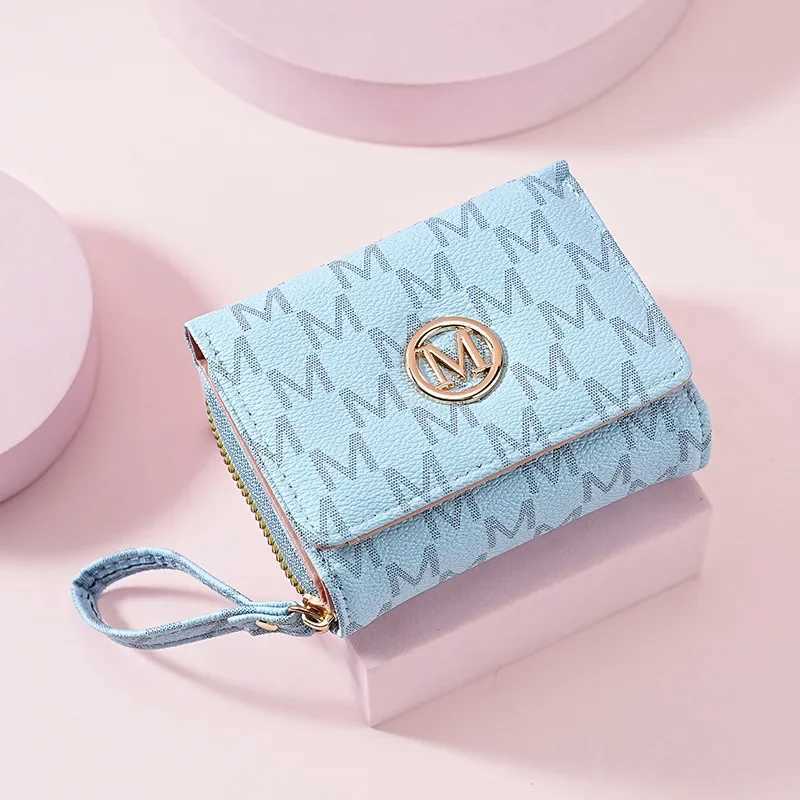 Lady Purse Short Wallet Women Money Bags M letter Female Coin Purses Cards ID Holder Zipper Wallets Wristlet Bag W250911