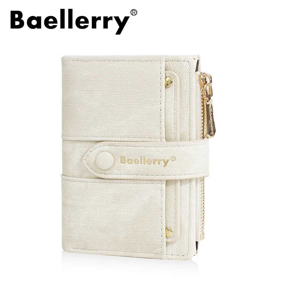 Baellerry New Fashion Women Short Wallets Zipper Coin Bags Top Quality Female Purse Coin Pocket Womens Detachable Card Clip W250911