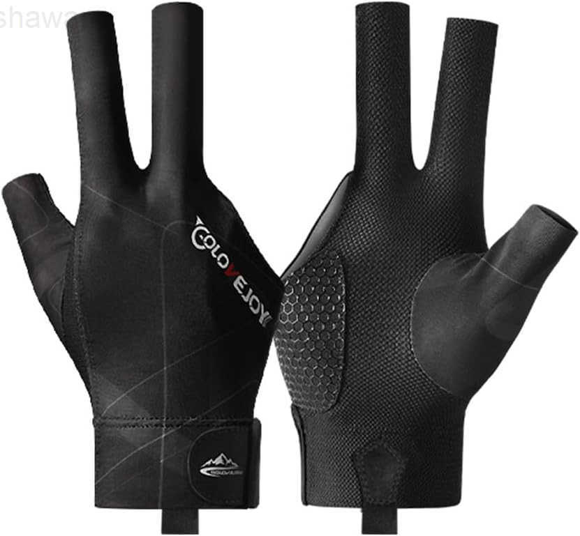 Pool Gloves for Right Hand 3 Finger Billiards Gloves Pool Cue Gloves QuickDry Breathable Billiard Pool Glove Snooker Cue Sport Glove Popular Sizes for