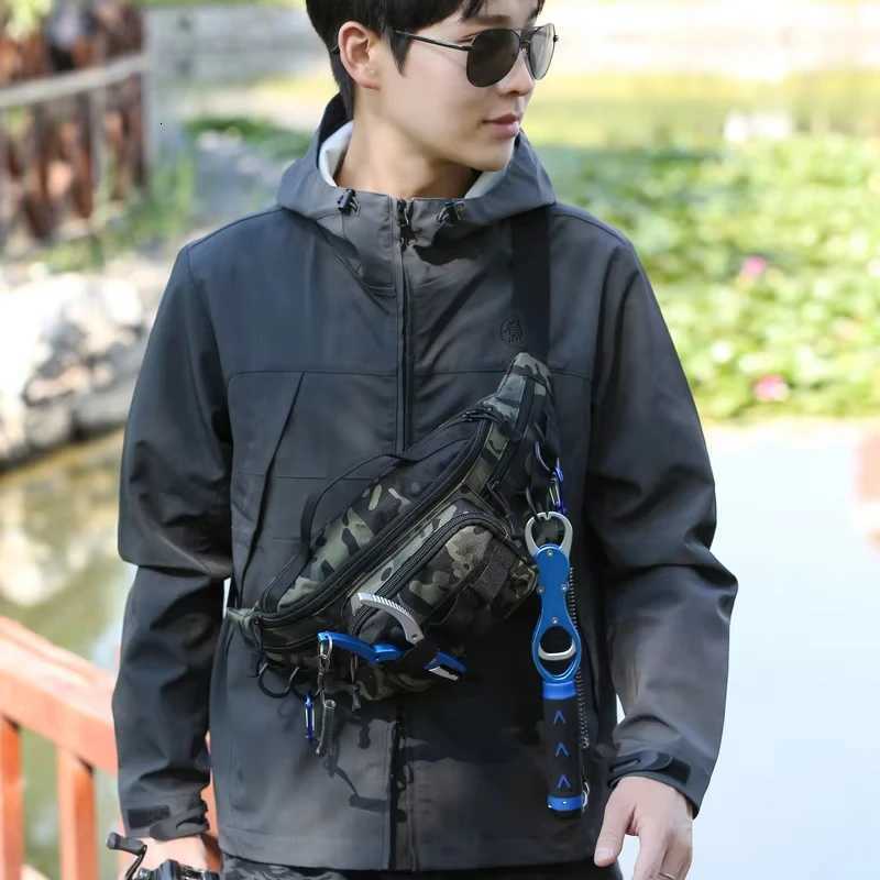 Fishing Lure Chest Bag Tactical Molle Backpack Multifunctional Fanny Pack Waist Bag Outdoor Hunting Travel Gear Storage Case Z250911