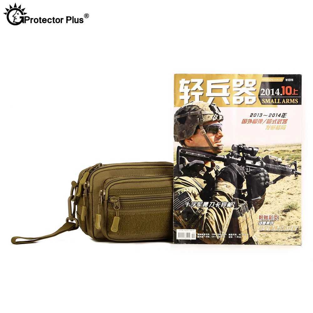 PROTECTOR PLUS Multipurpose Handbag Men Tactical Molle Messenger Bag Waterproof Civilian Camo Climbing Travel Waist bag Sports Z250911