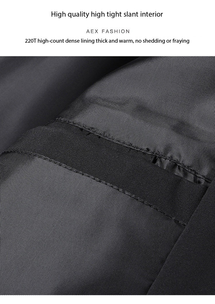 Hot Sale 2025 Men's Baseball Collar Quilted Jacket Short Winter Coat Thickened Warm Padded Parka Trendy Streetwear Youth Outerwear European code: