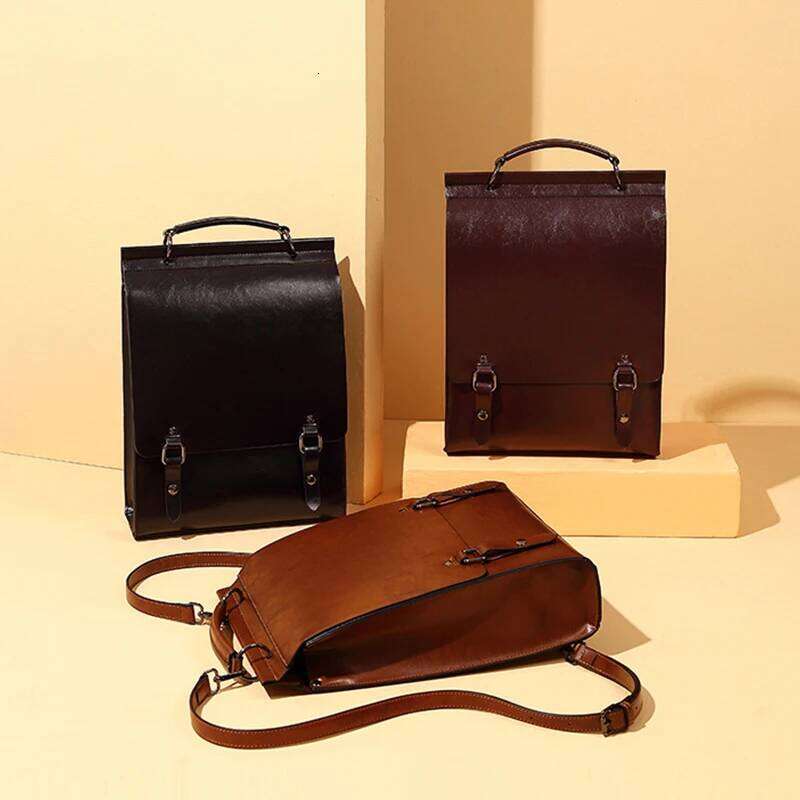 Cowhide Backpack Women Vintage Genuine Leather School England College Style Designer Shoulder Bag Ladies Handbags 250911