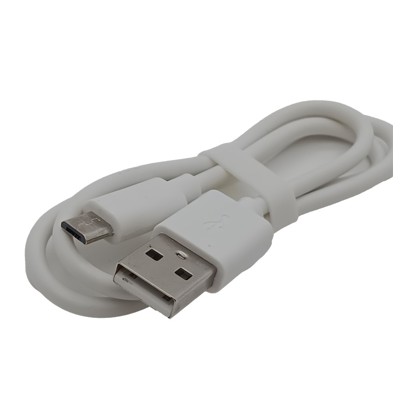 White USB A to Micro USB Charging & Data Cable - Universal Compatibility for Mobile Devices