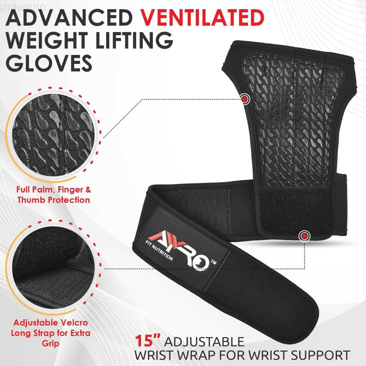Workout Gloves for Men Women Ventilated Weight Lifting Gloves with Wrist Support Gym Gloves for Men Breathable Palm Padding NonSlip Grip Ideal for Gym