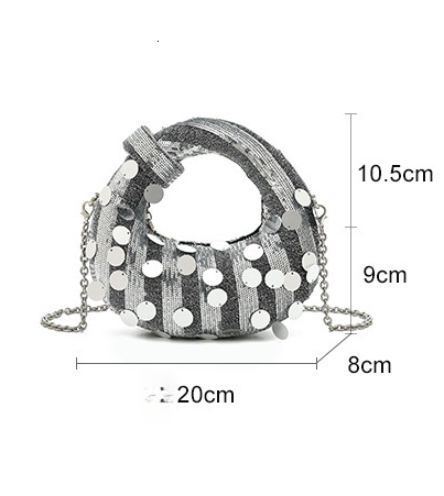 Free Shipping Designer Bag 2025 Circle Evening Bag Niche Design Full Diamond Dumpling Bag Luxury Bag Handbag Women Casual Versatile Handbag Rhinestone