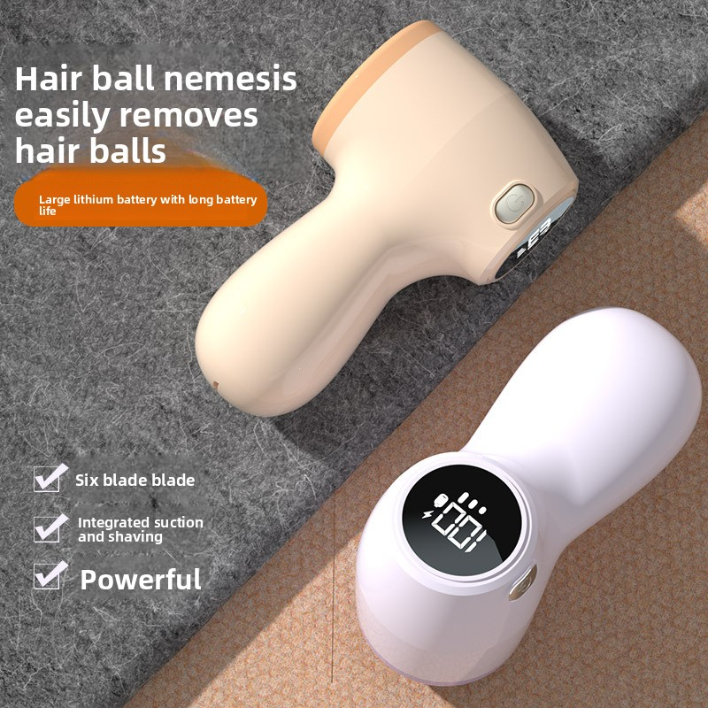 Smart Digital Sweater Defuzzer - Clothes-Safe Suction & Shaving 2-in-1 Fast De-fuzzing Large Battery 2-Speed Adjustment-MQ-1