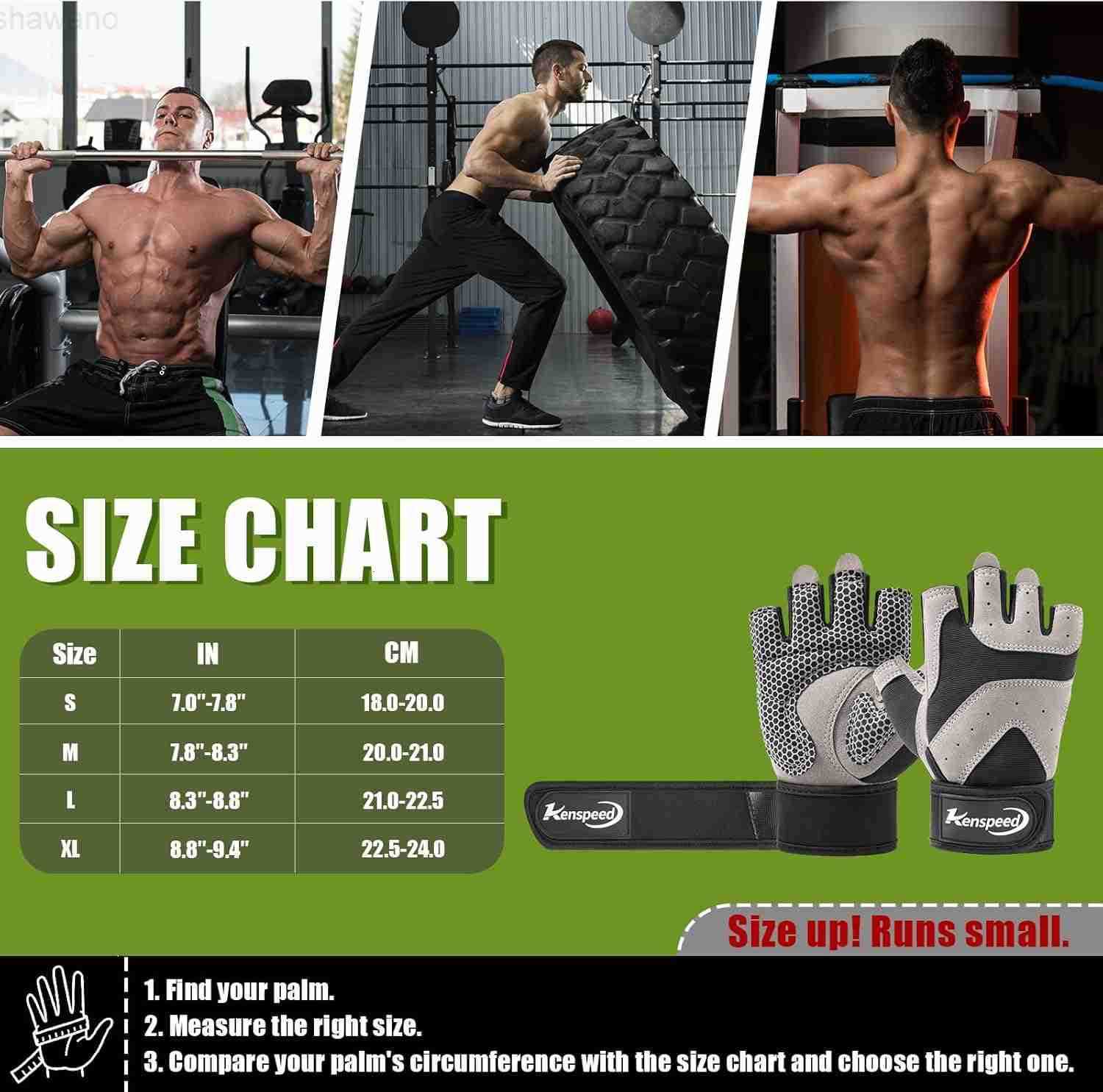 Workout Gloves Gym Gloves for Men and Women Weight Lifting Gloves with Wrist Support Full Palm Protection Breathable for Trainning Cycling Pullups Row