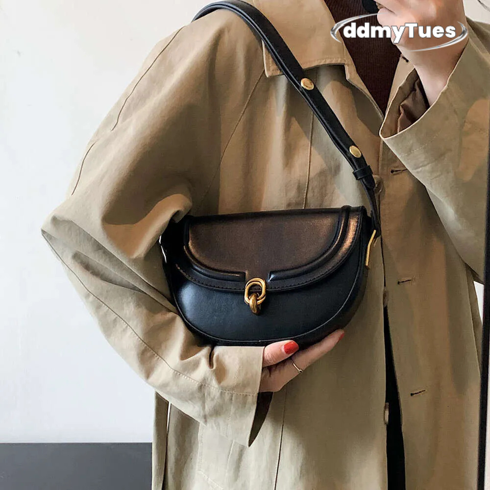 Women's Saddle Crossbody Bag 2024 PU Leather Underarm Shoulder Handbag | Designer Ladies Purse TUES