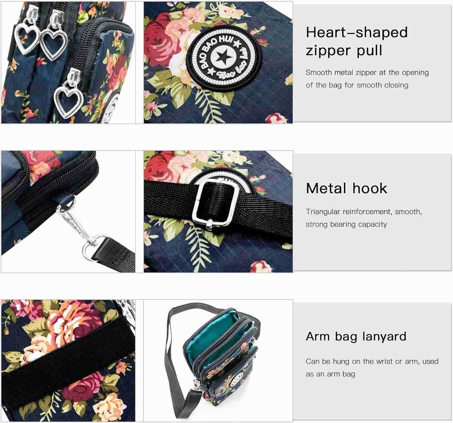 Lightweight Small Crossbody bags Cell Phone Purses Travel Pouch Shoulder Bag for WomenW250911