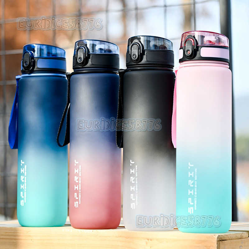 Minimalist Sports Water Cup for Male and Female Students Outdoor Portable Kettle Fitness High Aesthetic Value Casual with Tea Compartment Plastic H250