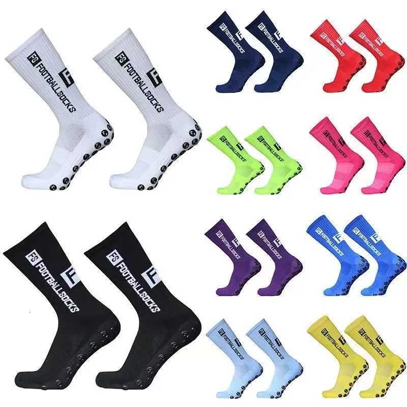 6PairsLot FS Football Socks New Style Round Silicone Suction Cup Grip Anti Slip Soccer Socks Sports Men Baseball Rugby Socks D250911