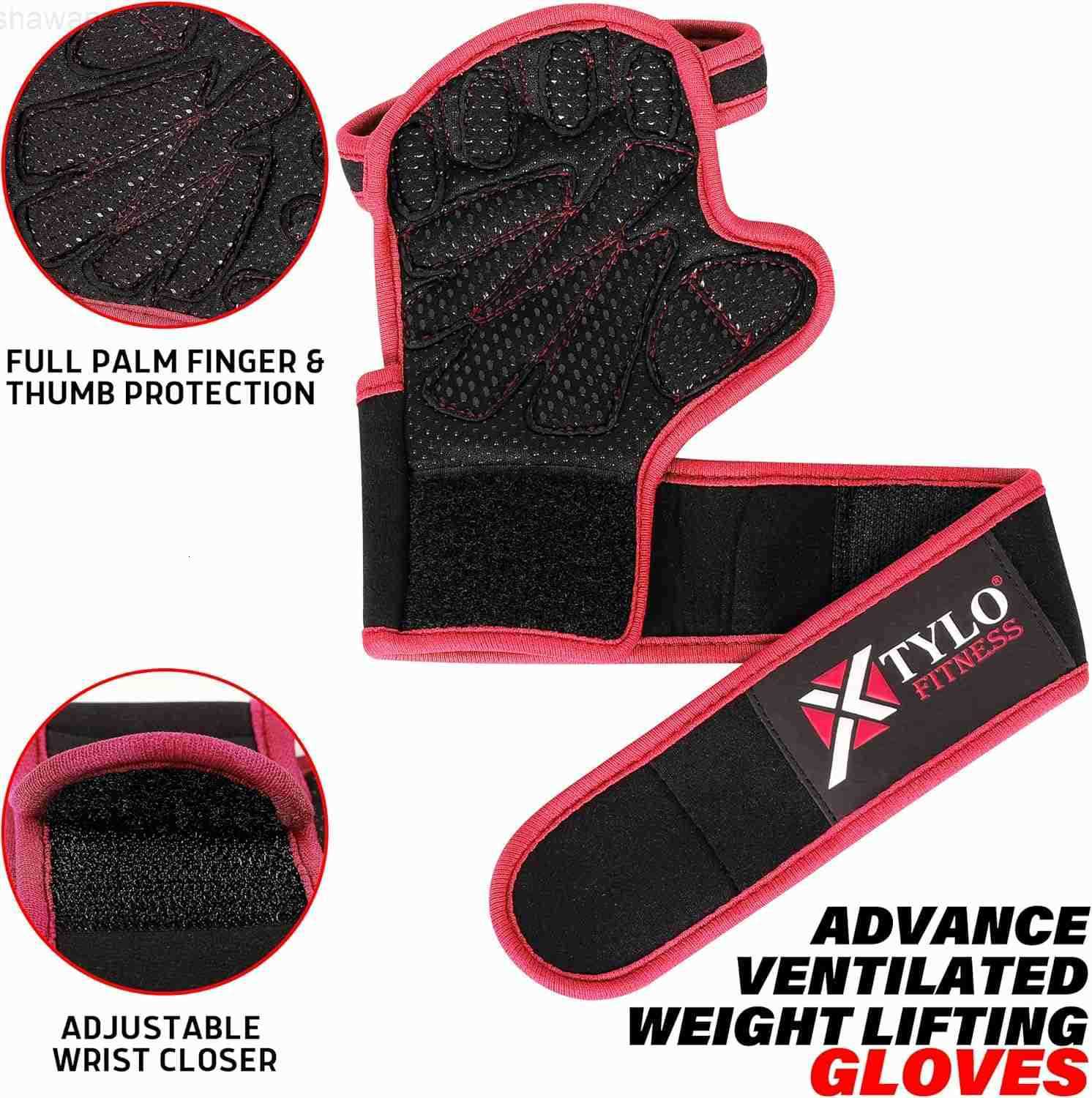 Int Workout Gloves for Men Women Weight Lifting Gloves with Wrist Support Full Palm Protection NonSlip GripGymTraining Rowing Cycling Fitness Sizes SM