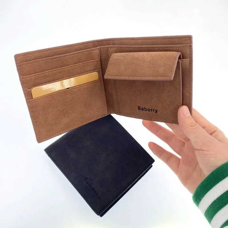 2024 Fashion Rfid Men Wallets Mens Wallet with Coin Bag Zipper Small Mini Wallet Purses New Design Dollar Wallet Slim Money Bag W250911