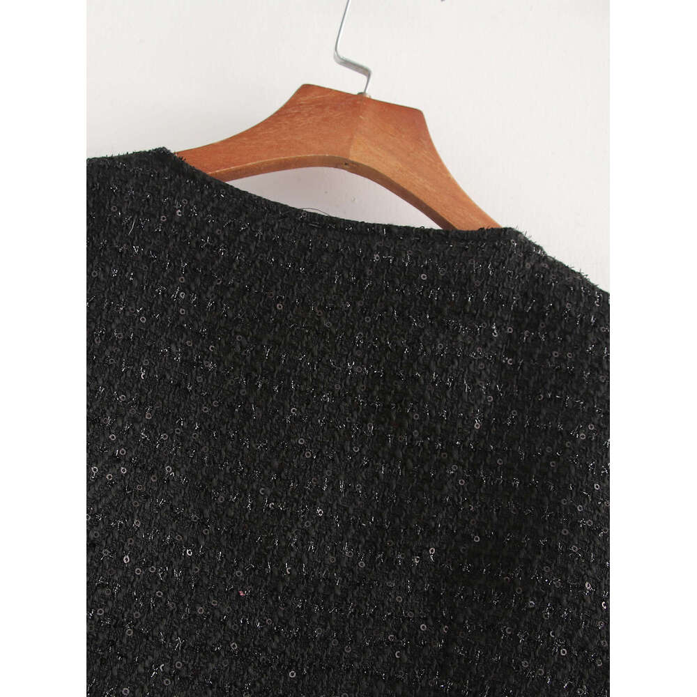 DHEssentials French Style Three-Button V-Neck Vest and Skirt Two-Piece Set