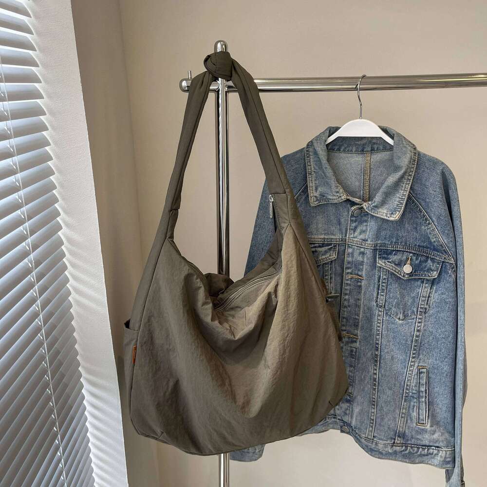 Large Oxford Hobos Women Solid Cloth Shoulder Korea Style Canvas Packages Unisex Strong Big Leisure Or Travel Bags