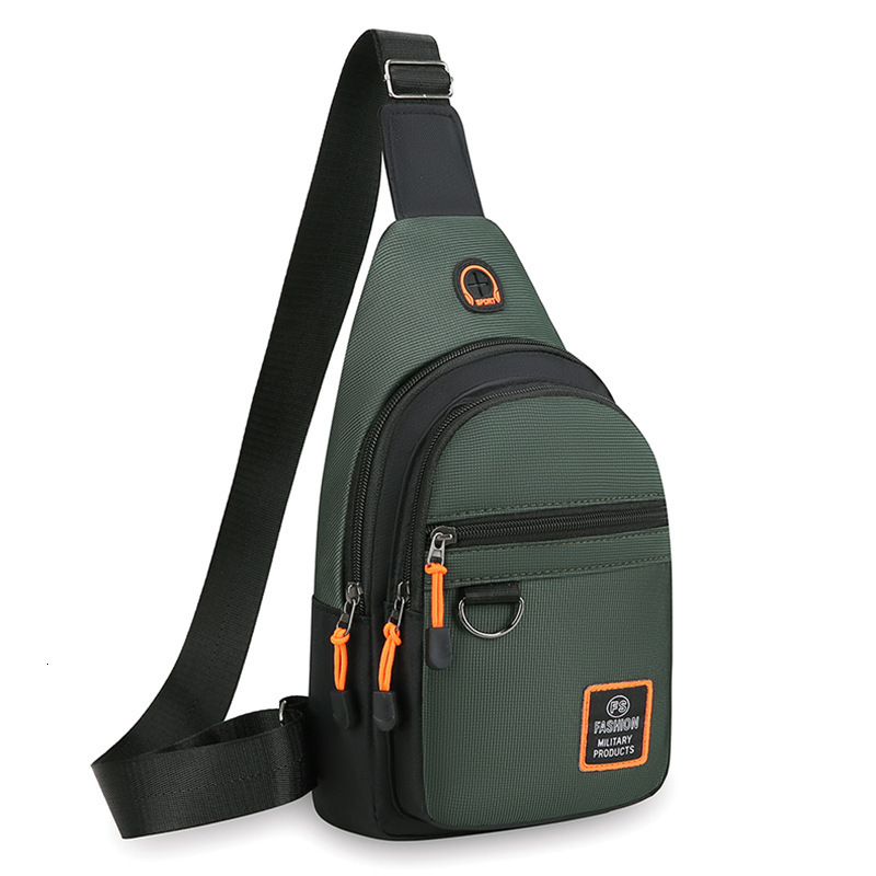 Designer Bag Chest Bag For Men New Korean Free Shipping Style Versatile Chest Small Crossbody Bag Waterproof And Durable Luxury Bag Oxford Cloth Small