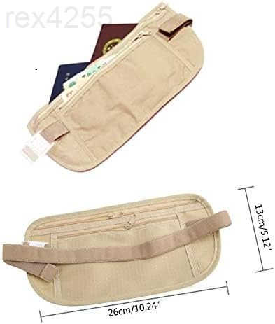 Money Belt for Travel Hidden RFID Security Pouch AntiTheft Passport Fanny Pack for Men Women Present Gift money pouches for cash small travel money po