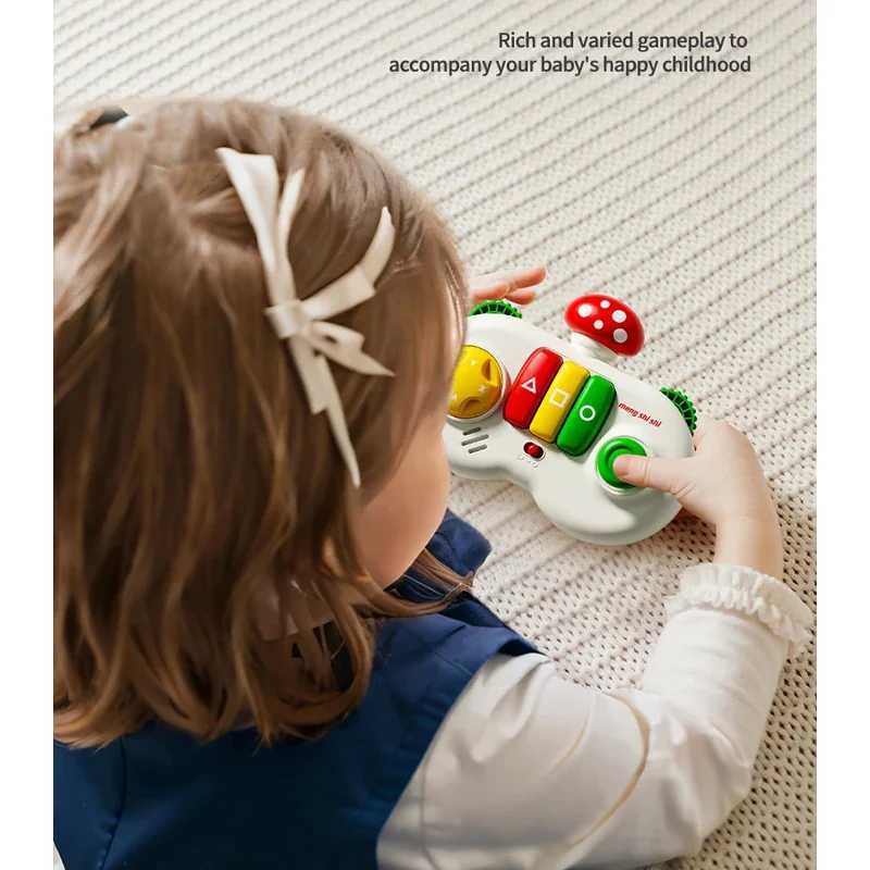 Plastic Finger Baby Piano Multifunction Puzzle Simulation Mushroom Game Gamepad Kid Learning Machines Music Early Education Toys C2509121