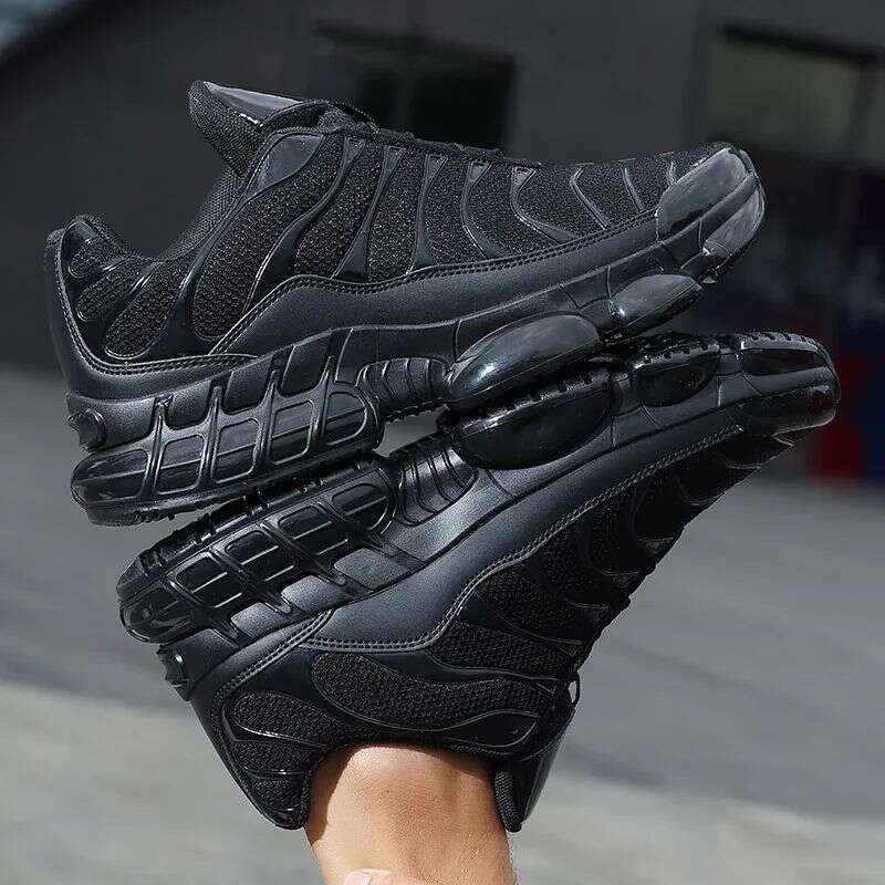 Trendy Men's Running Mesh Upper Thick Sole Sports Casual Dad Shoes Breathable Synthetic Inner EVA Insole Thermoplastic Pol - view 7