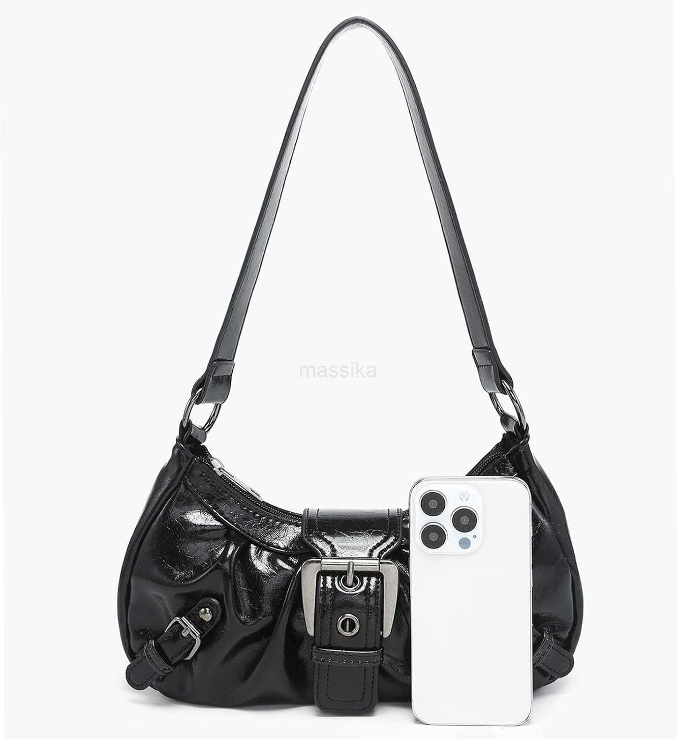 Shoulder Bag for Women Top Handle Handbag Purse Y2K Hobo Clutch Small Punk Purse Trendy M250912