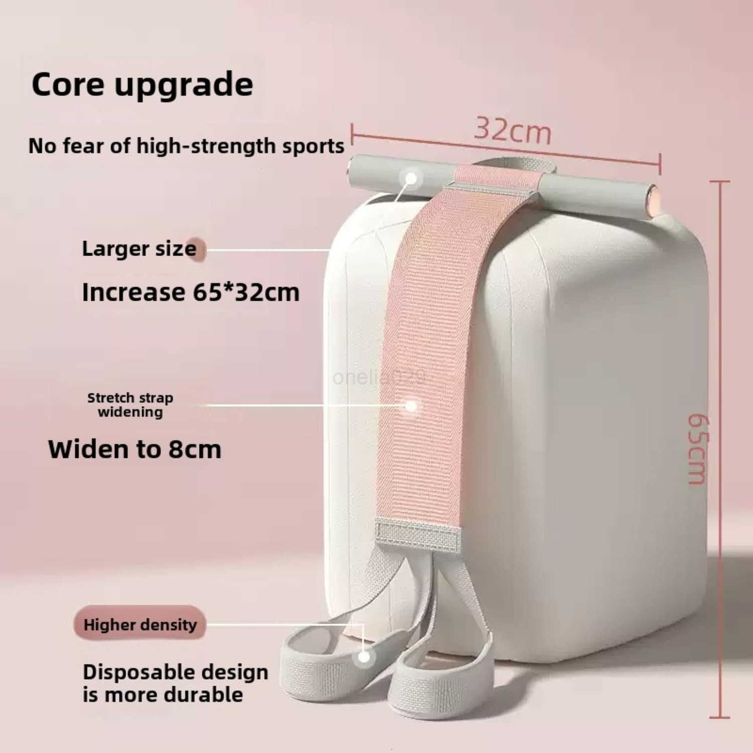 2025 New Yoga Pedal Resistance Fabric Band with Handles AntiBroken Elastic Sit Up Pull Rope for Strength Training 120lb FullBody Excercise Band Portab