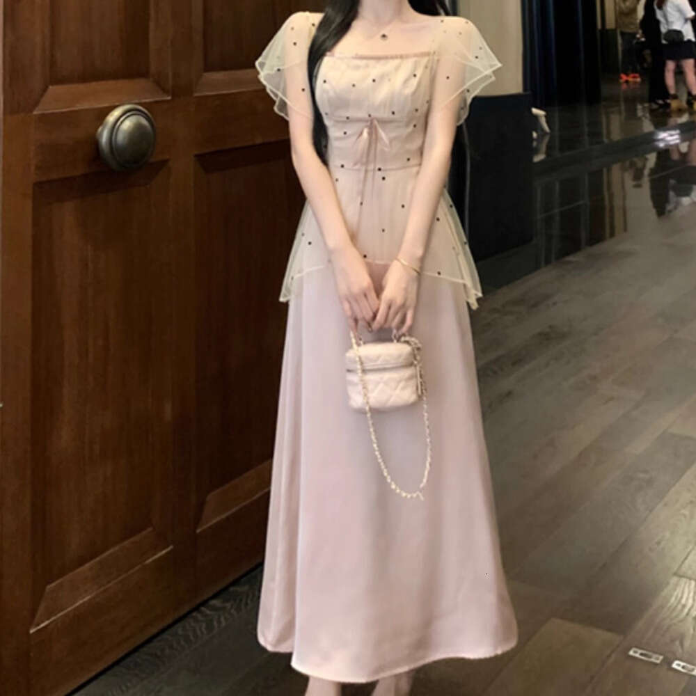 DHEssentials This Year's Trendy Beautiful Women's Summer French High-End Elegant Sister Little Chanel Style Long Dress