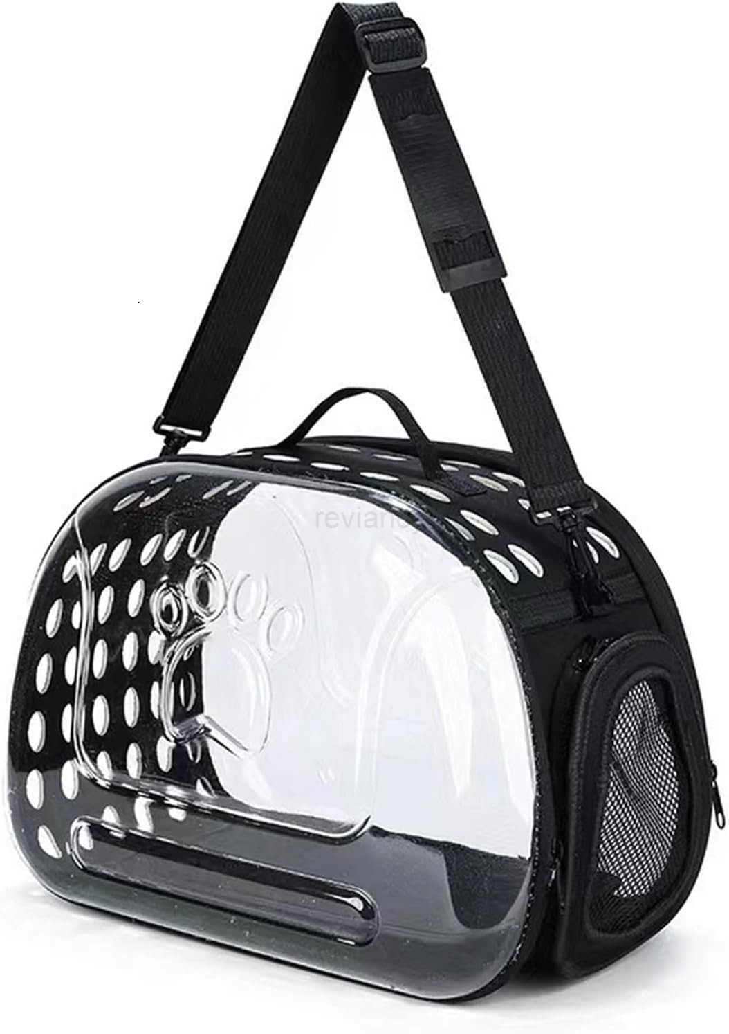 Clear Cat Carrier Hard Cat Bag Collapsible Portable Small Pet Carrier Bag for Cats Kitten Puppy Travel Hiking Walking Outdoor UseGreyW250912