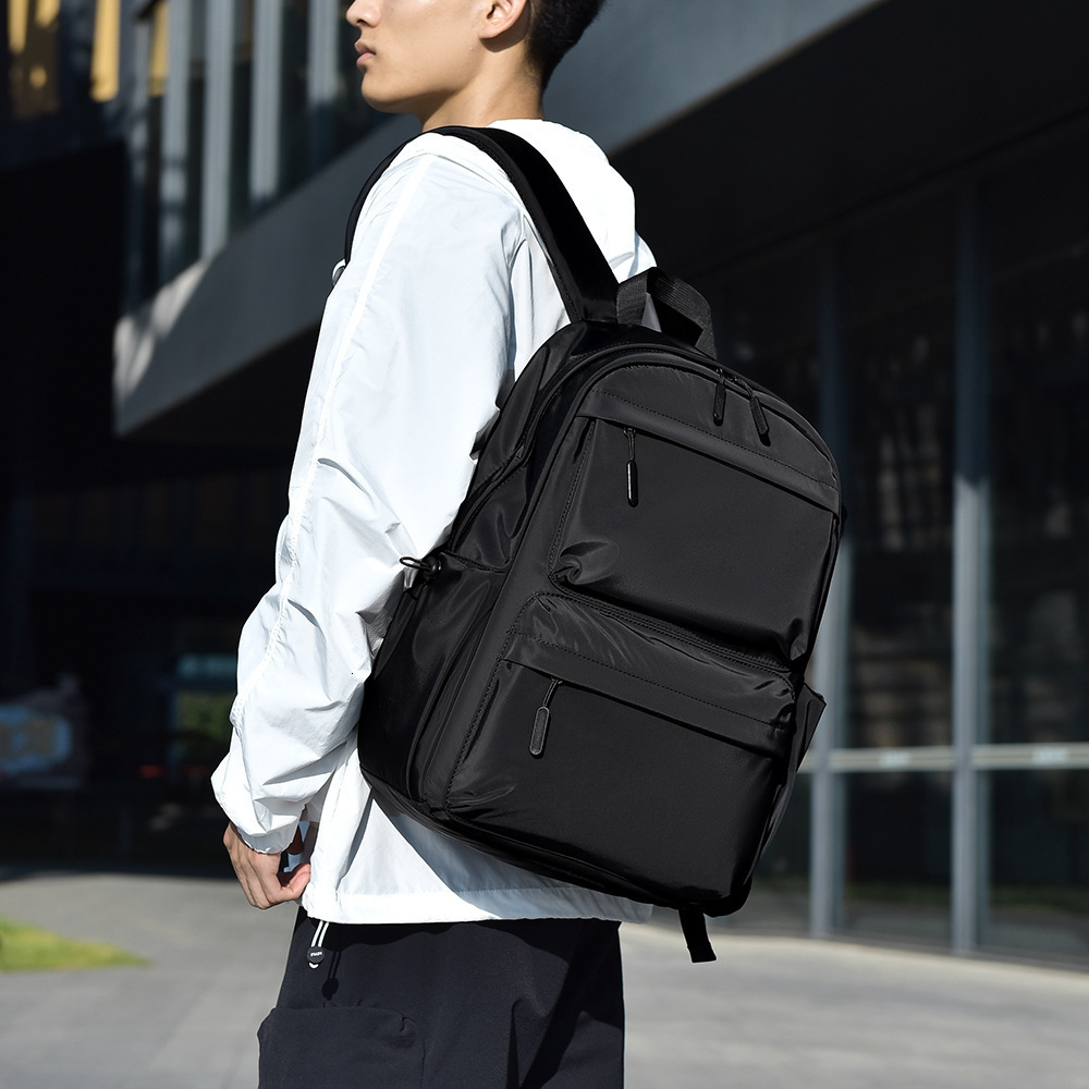 Backpack Free Shipping Men New Luxury Bag High School Male Junior High School Student School Bag Fashion Large Capacity Trendy Brand Designer Bag Trav