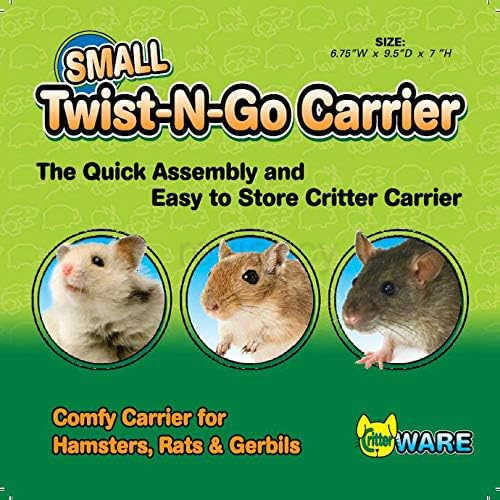 Ware Manufacturing TwistNGo Carrier for Small Pets Hamsters Ferrets Rats Guinea Pigs SmallW250912