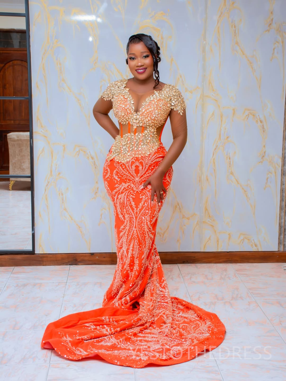2025 Mermaid Plus Size Aso Ebi Prom Dresses For Black Women Robe De Mariee Formal Gowns Illusion Beaded Lace Sheer Neck Birthday Second Reception Gown