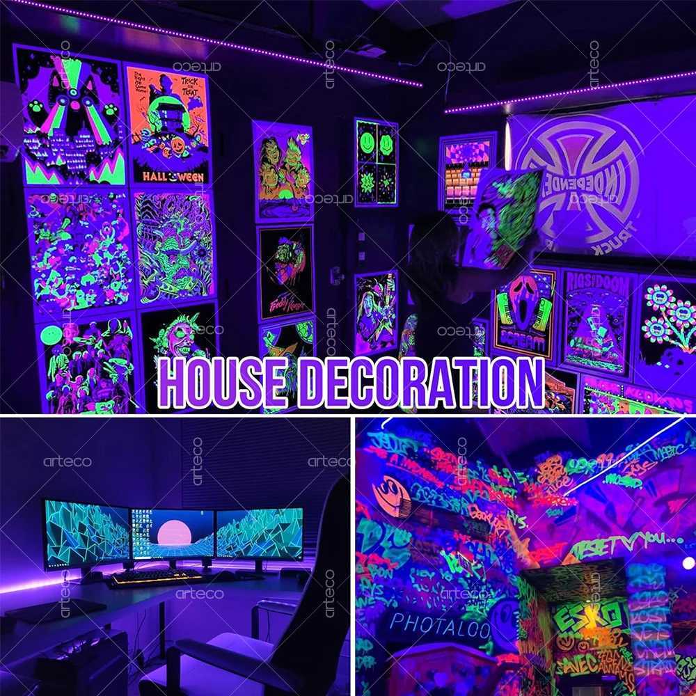 UV LED Light Strip Flexible LED Strip Light Ultraviolet 395405nm Black Light 2835 SMD UV Lamp DC 5V LED Ribbon For Glow Party C250912