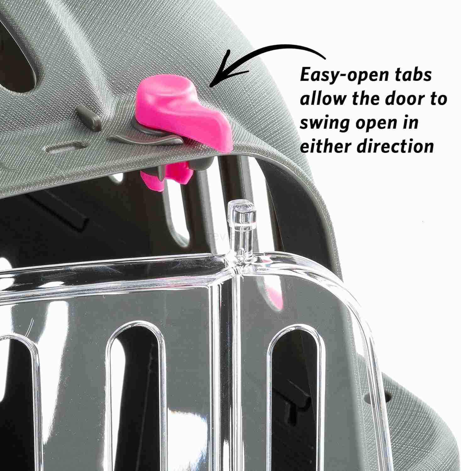 Jet Pet Carrier Value Dog Carrier Suitable for Toy Dog Breeds Small Cats Assembled Dimensions are 1851L x 126W x 1142H inches GrayW250912