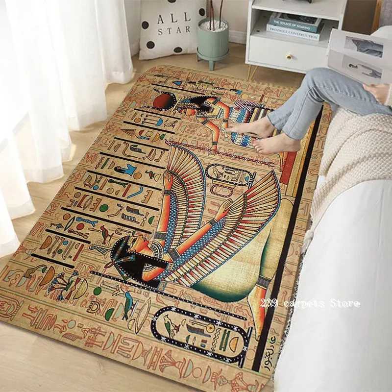 Ancient Egypt Print Hallway Carpet Nordic Style Home Doormat BathroomToilet Mats Bedroom Modern Home Decor C250912
